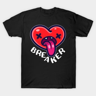 Cute Heart Breaker Funny Valentines Shirt Boys Girls T-Shirt